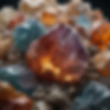 Crystalline Minerals: Nature's Artistry A close-up of crystalline minerals highlighting their diverse formations