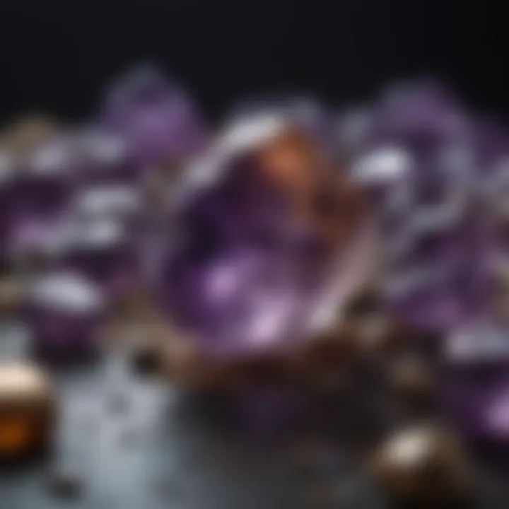 Historical artifacts featuring amethyst gemstones