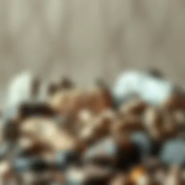 An array of meteor rocks displayed in an elegant collection, showcasing their diversity and aesthetic appeal