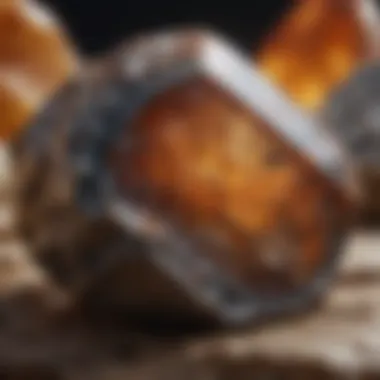 Intricate Details of a Tumbled Gem Close-up of a single tumbled stone highlighting its unique patterns