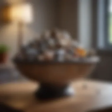 Elegant Home Decor with Tumbled Stones Tumbled stones displayed in a decorative bowl enhancing interior aesthetics