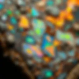 Exquisite boulder opal showcasing vibrant colors and patterns