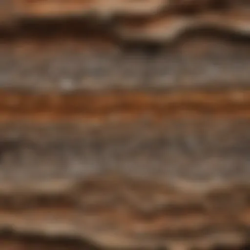 A cross-section of porous rock layers showcasing different types and their characteristics