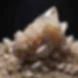 Close-up view of crushed quartz polishing compound