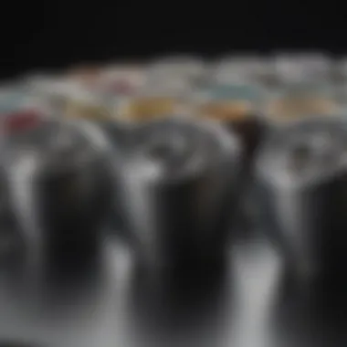 Different types of rotary tumblers lined up for comparison