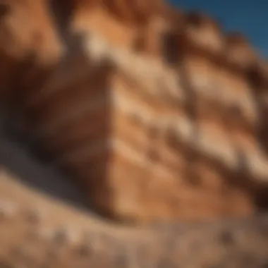 Sedimentary Rock Formation Sedimentary rock layers showcasing different textures