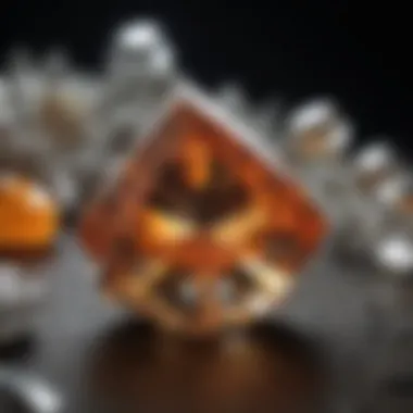 Cultural significance of fluor diamonds depicted in jewelry