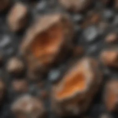 Intricate Texture of Igneous Rock An intricate texture of igneous rock highlighting crystalline structure.