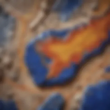 Geological Occurrences of Lapis Lazuli Geological map highlighting regions where lapis lazuli is found