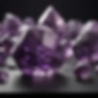 A chart illustrating recent market trends and pricing fluctuations for amethyst crystals.