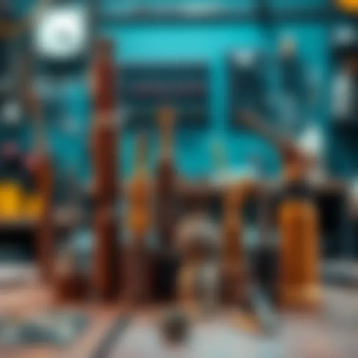 Variety of Jewelry Soldering Torches Different types of jewelry soldering torches arranged on a workbench